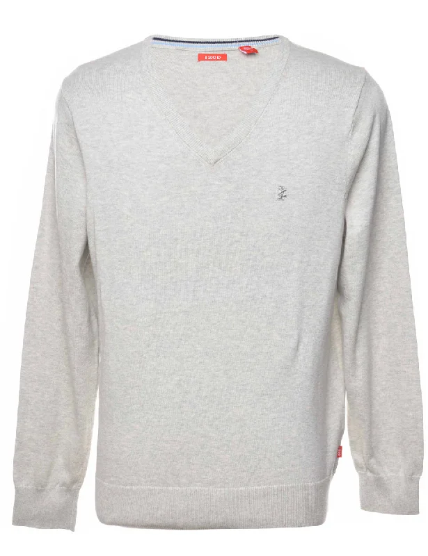 Izod Long Sleeved Jumper - M Cotton Fabric Linen Fabric Terry Fabric