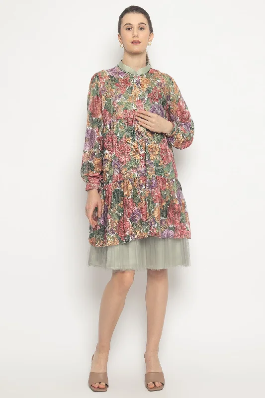 Bloom Dress in Sage Green