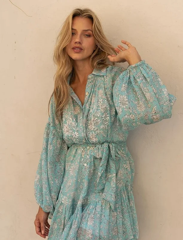 Miss June Pia Dress - Blue