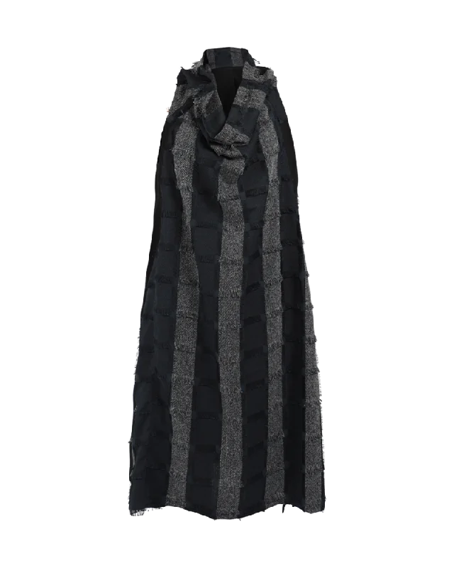 Frayed Patchwork Dress