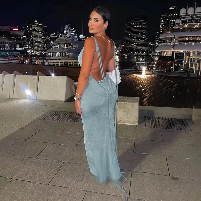 Natasha Dress - Frost Blue