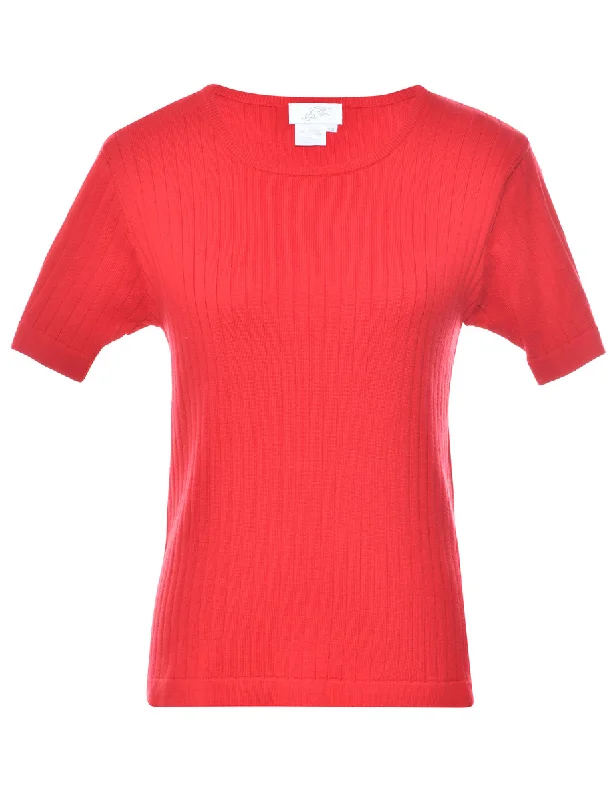 Red Jumper - S Oversized Loose Flowy