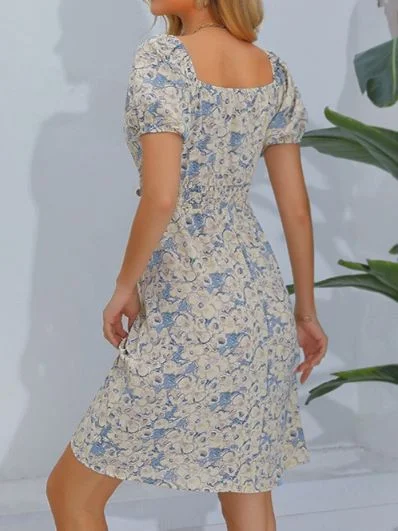Round Neck Printed Dress HEL72DNVL2