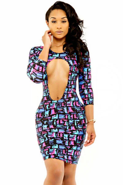 The Confetti Print Club Dress