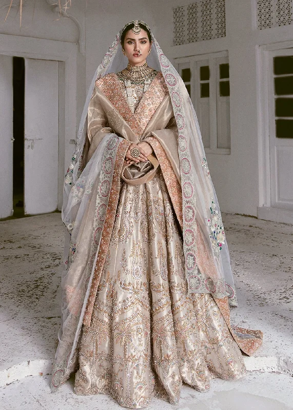 Golden Lehenga Choli Pakistani Bridal Dress