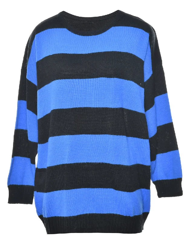Two Tone Jumper - L Slim Fit Regular Fit Oversized