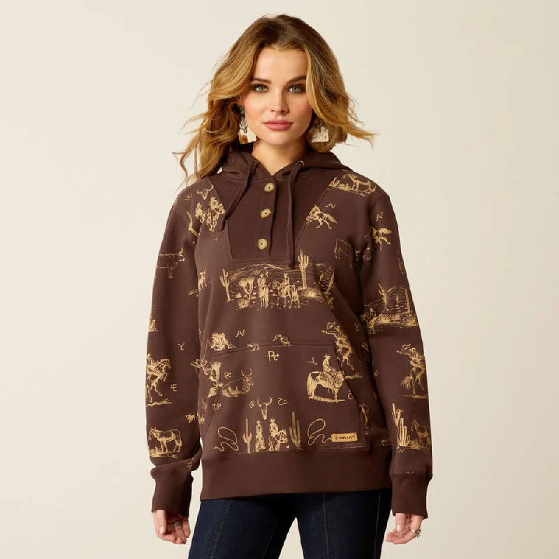 Ariat 10052413 Women's Ranchin Hoodie Sweatshirt Hoodie with Typography Text Message Ariat 10052413 Women's Ranchin Hoodie Sweatshirt Hoodie with Typography Text Message