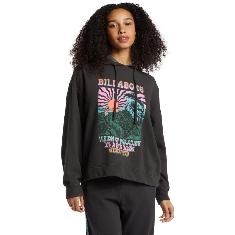 Billabong Womens Keep It Up Pullover Graphic Hoodie Hoodie with Exposed Zipper Edgy Industrial Billabong Womens Keep It Up Pullover Graphic Hoodie Hoodie with Exposed Zipper Edgy Industrial