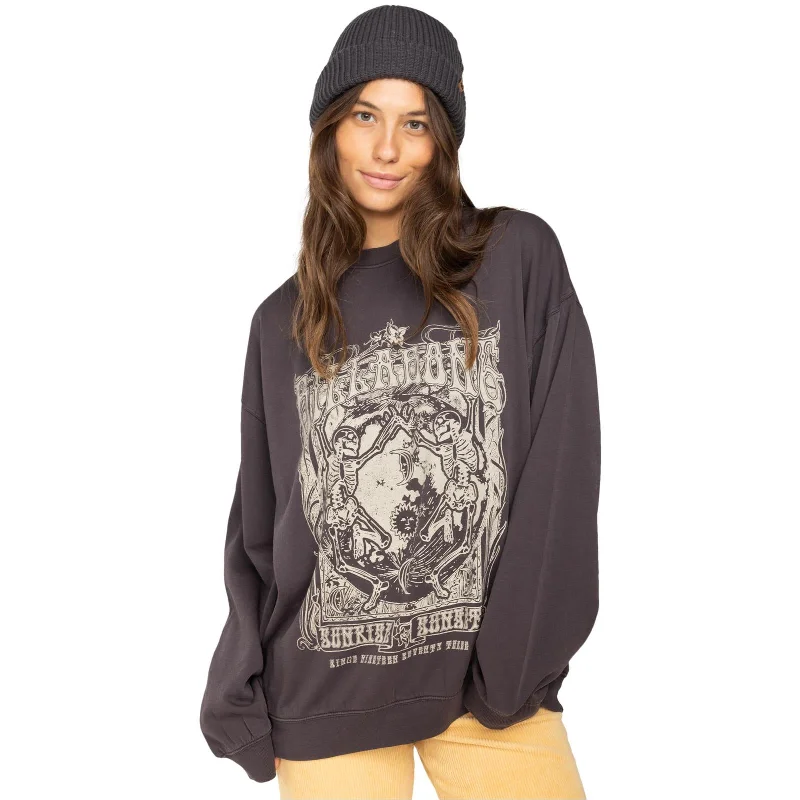 Billabong Womens Ride In Loose Fit Pullover Sweatshirt Hoodie with Gradient Ombre Colorful Billabong Womens Ride In Loose Fit Pullover Sweatshirt Hoodie with Gradient Ombre Colorful