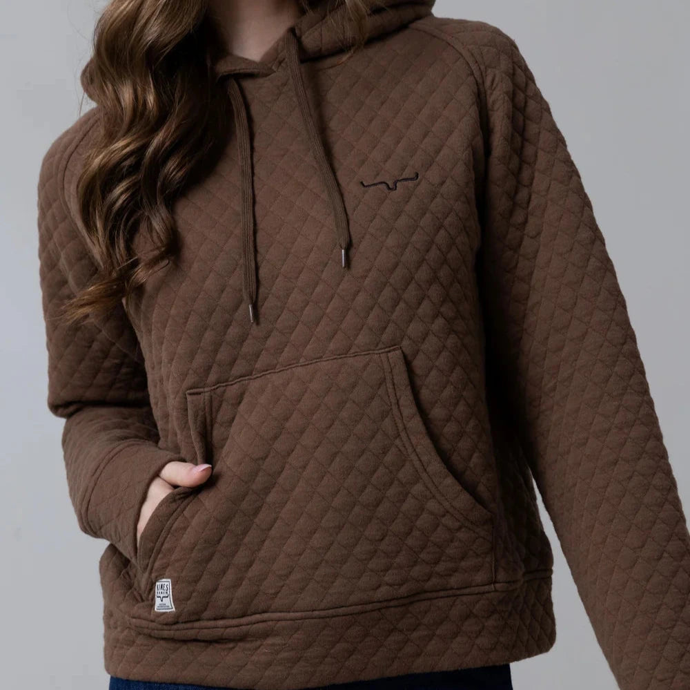Kimes Ranch Women's Angel Fire Hoodie in Brown Hoodie with Magnetic Closure Innovative Modern Kimes Ranch Women's Angel Fire Hoodie in Brown Hoodie with Magnetic Closure Innovative Modern