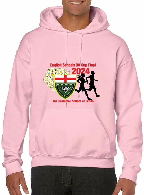 More Mile Classic ESAA Leeds XC Final 2024 Hoody - Pink Hoodie with High Neck Warm Protective More Mile Classic ESAA Leeds XC Final 2024 Hoody - Pink Hoodie with High Neck Warm Protective