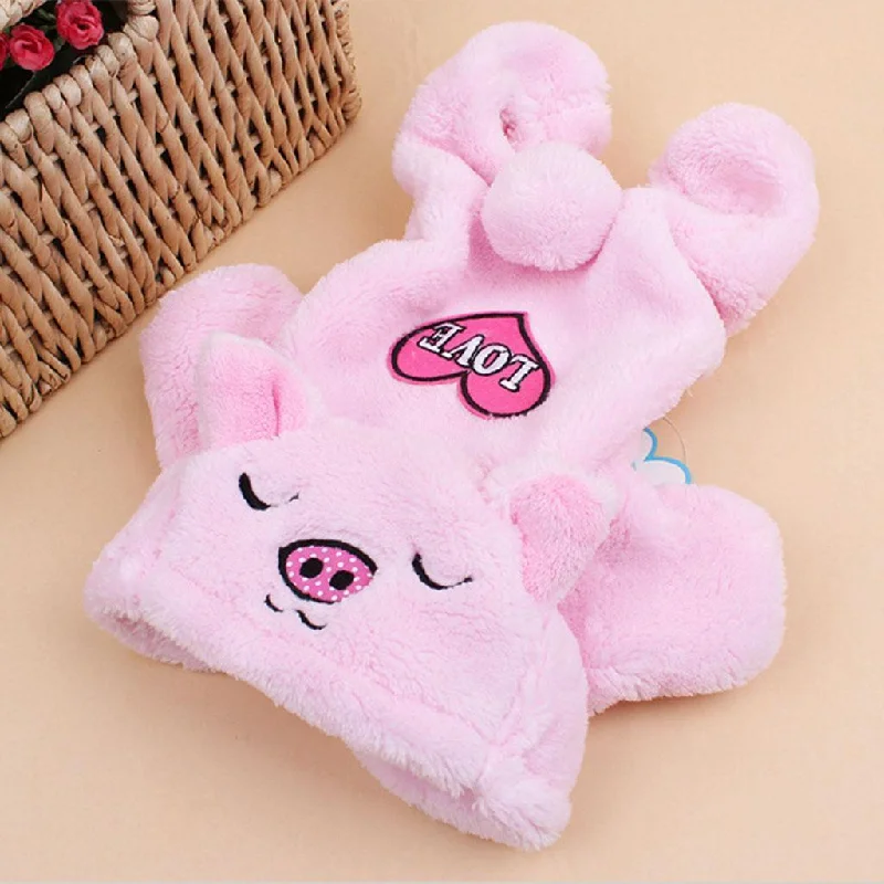 Maxbell Maxbell Pet Dog Sweater Puppy Velvet Hoodie Winter Jumpsuit Outwear Pink Pig S Oversized Hoodie Comfort Casual Maxbell Maxbell Pet Dog Sweater Puppy Velvet Hoodie Winter Jumpsuit Outwear Pink Pig S Oversized Hoodie Comfort Casual