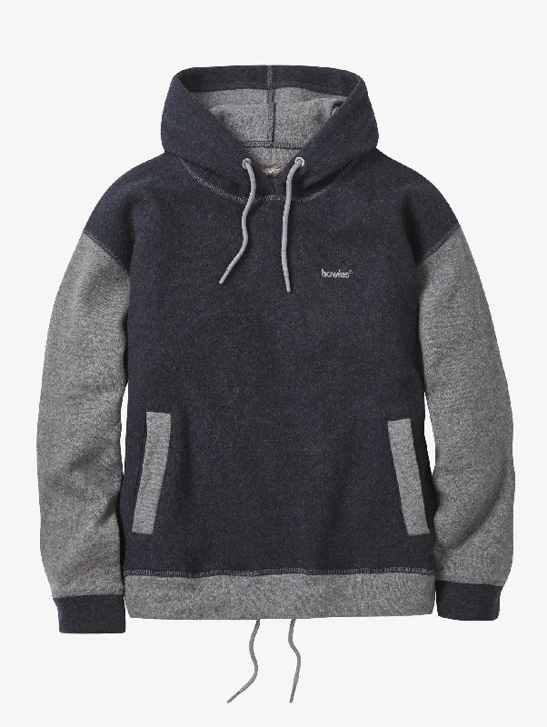 Women's Deri Wool Hoody Zip Hoodie Drawstring Kangaroo Pocket
