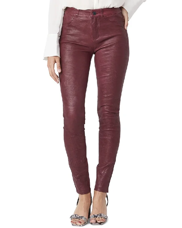 Paige Hoxton Stretch Leather Pant Stretch Fit Pants