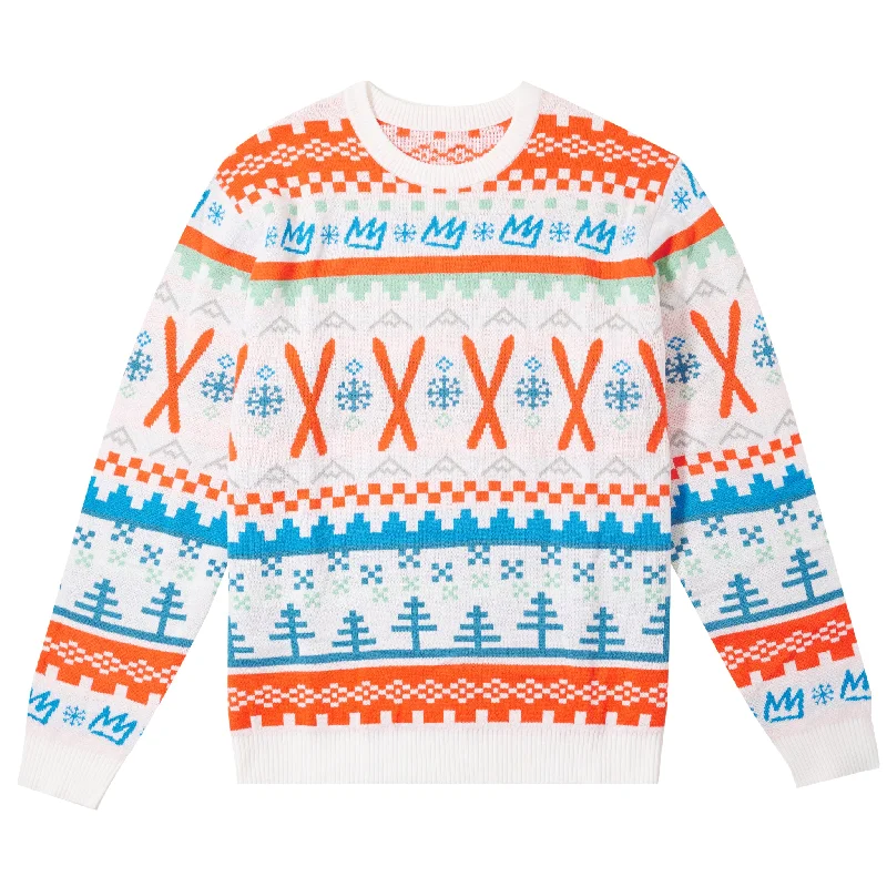 FAIR ISLE PRINTED SWEATER Stretchy Elastic Breathable