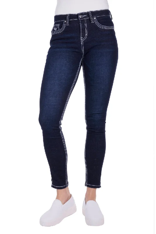 B3W2203270 Bullzye Women's Anabel Super skinny jean - Indigo wash Stylish High-Waisted Denim B3W2203270 Bullzye Women's Anabel Super skinny jean - Indigo wash Stylish High-Waisted Denim
