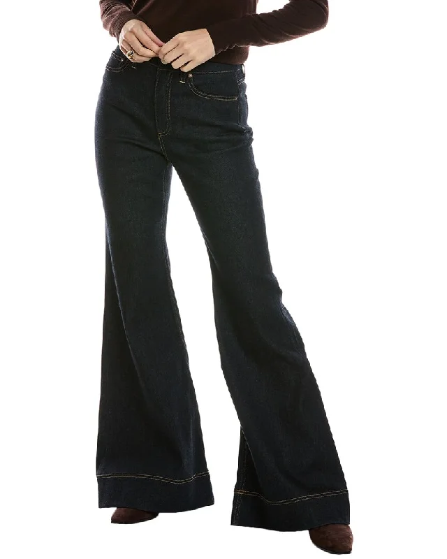 Alice + Olivia High-Rise Bell Jean Stylish Slim Fit Denim