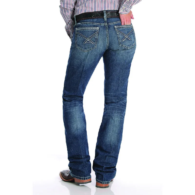 MJ82252071 Cinch Women's ADA Relaxed Fit Jean Medium Stonewash Stylish High-Waisted Denim MJ82252071 Cinch Women's ADA Relaxed Fit Jean Medium Stonewash Stylish High-Waisted Denim