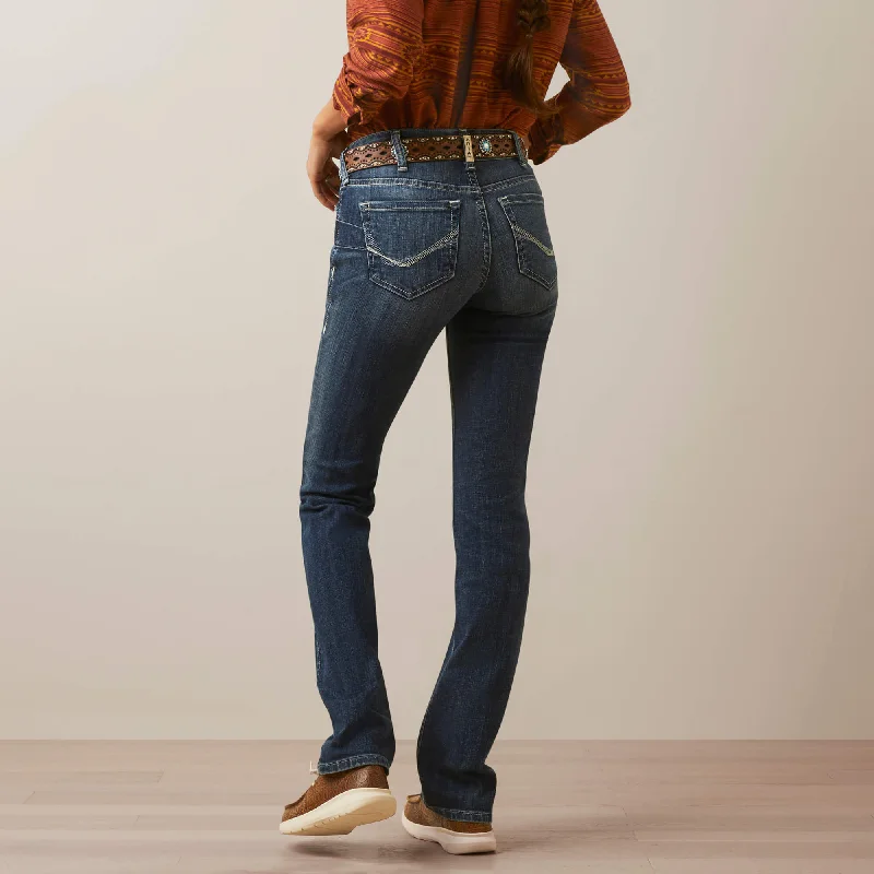 Ariat Womens R.E.A.L. Perfect Rise Madyson Arkansas Straight Jean Trendy Pleated Waist Jeans Ariat Womens R.E.A.L. Perfect Rise Madyson Arkansas Straight Jean Trendy Pleated Waist Jeans