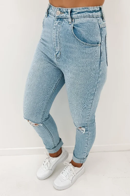 Dusters Jean Eco Erin Worn Fashionable Straight Fit Denim