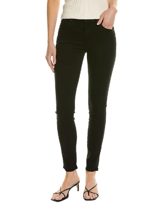 7 For All Mankind Gwenevere Night Black Straight Jean Trendy Low-Rise Bootcut Jeans