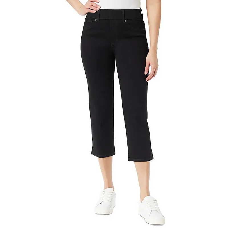 Gloria Vanderbilt Womens High Rise Stretch Capri Jeans Cozy Wide-Legged Jeans