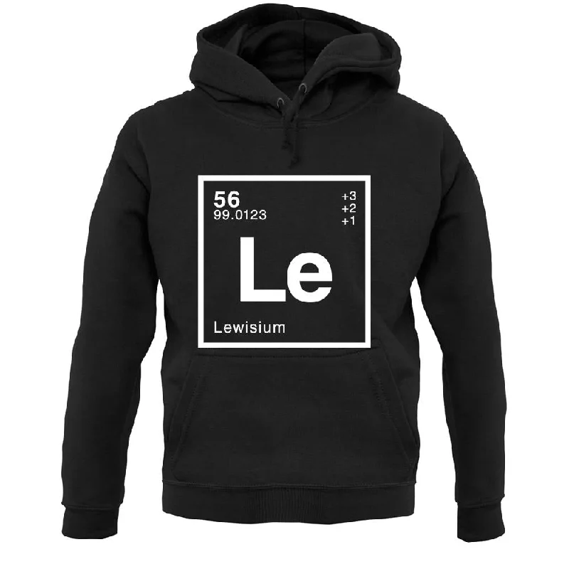Lewis - Periodic Element Unisex Hoodie Hoodie with Pattern Geometric Abstract