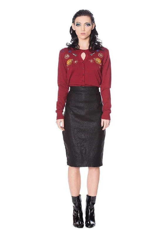 Shine On Skirt leather skirt bold